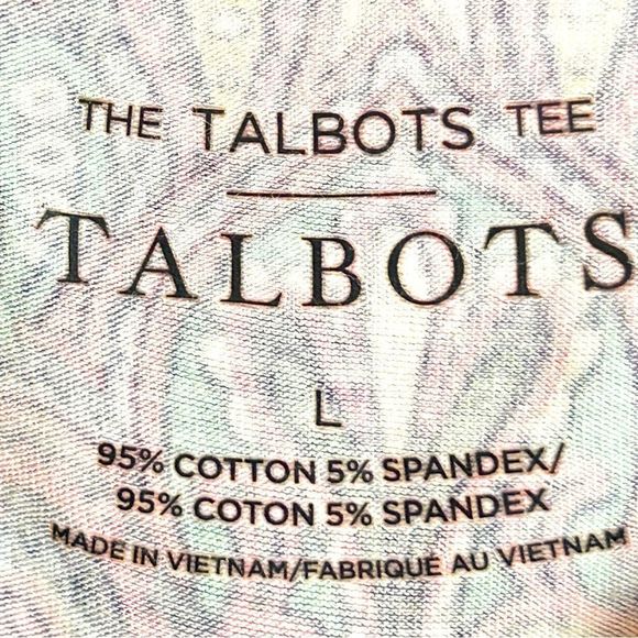 2 Talbots Cotton T-shirts Never Worn Size Large - Picture 3 of 6